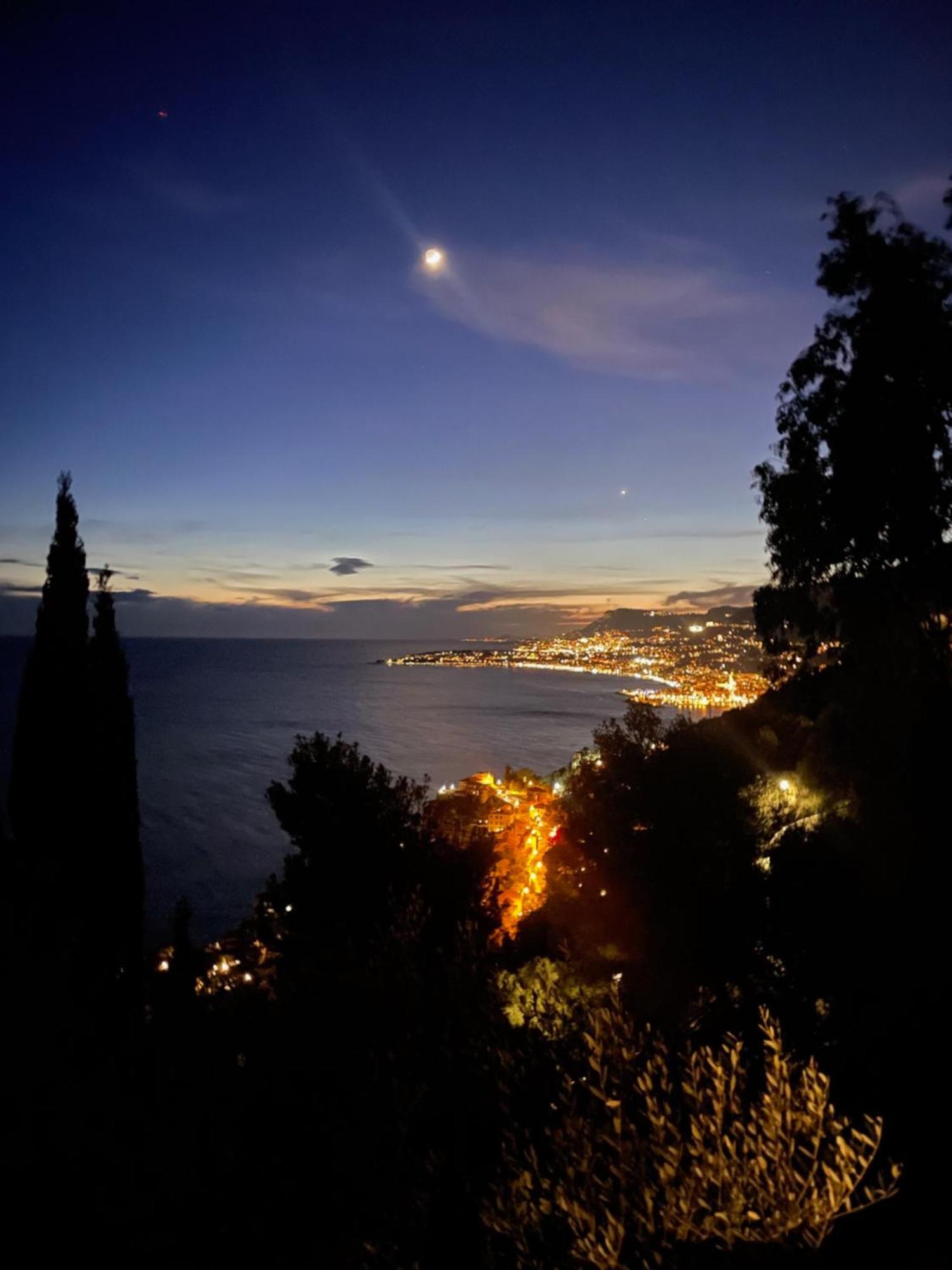 Modern Seaview Villa With Pool Above Monaco グリマルディ エクステリア 写真